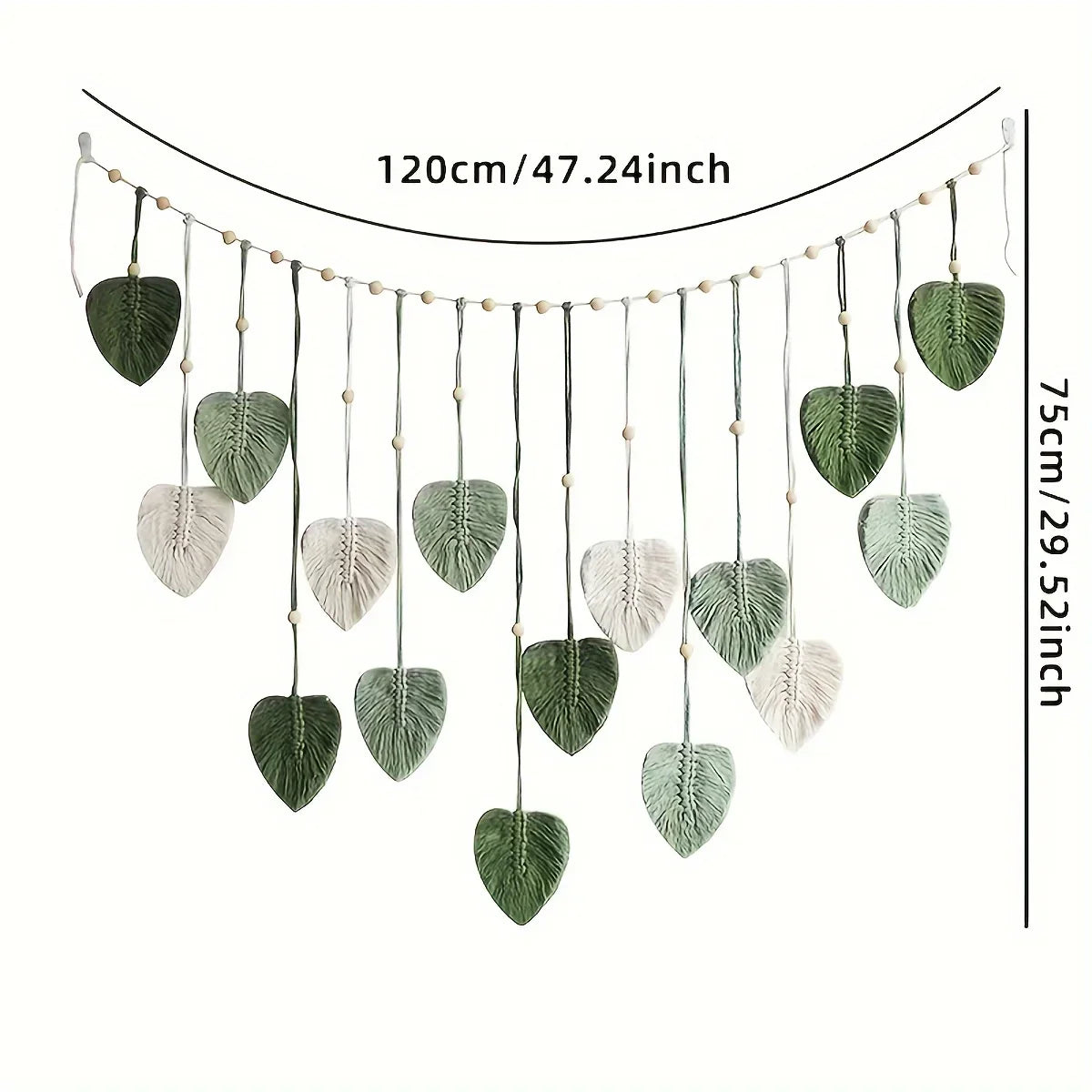 Boho Leaf Wall Hanging Decor