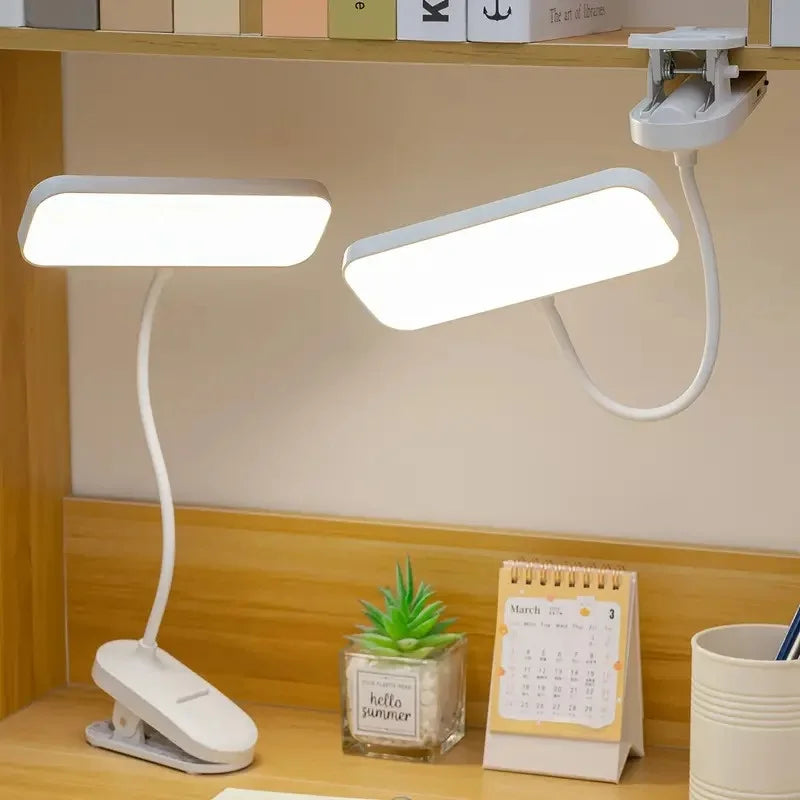Clip-On LED USB Desk Lamp – Flexible Reading Light for Desk & Bed