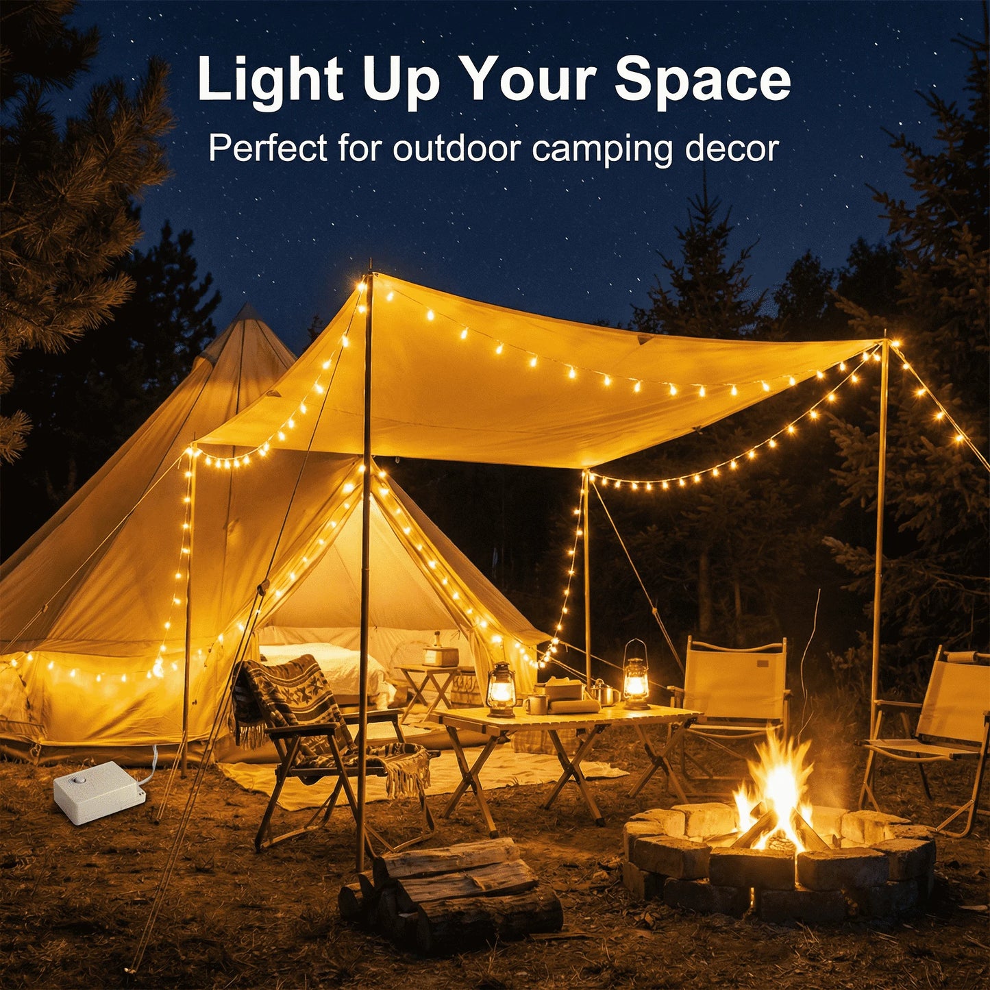 Holiday LED String Lights Outdoor Use 10/20/50m 220V EU/US Plug LED String Lights for Parties, Holidays, and Wedding Decorations