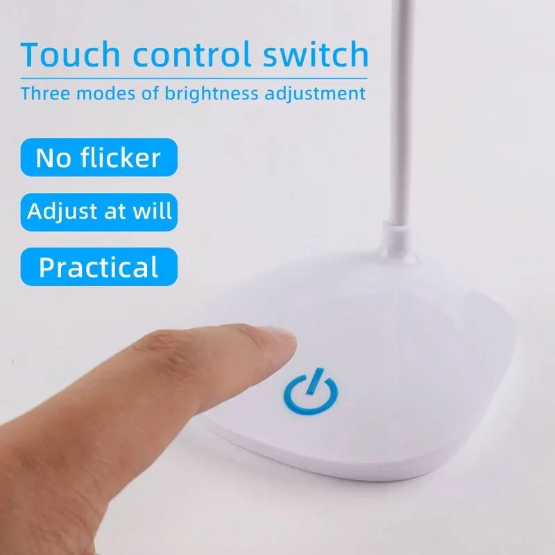 LED USB Rechargeable Desk Lamp – Eye-Protection Study Light