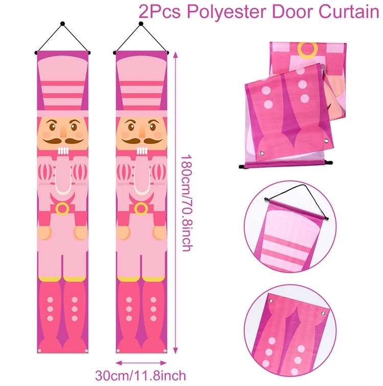 Christmas Door Banner Set – Festive Holiday Hanging Decoration