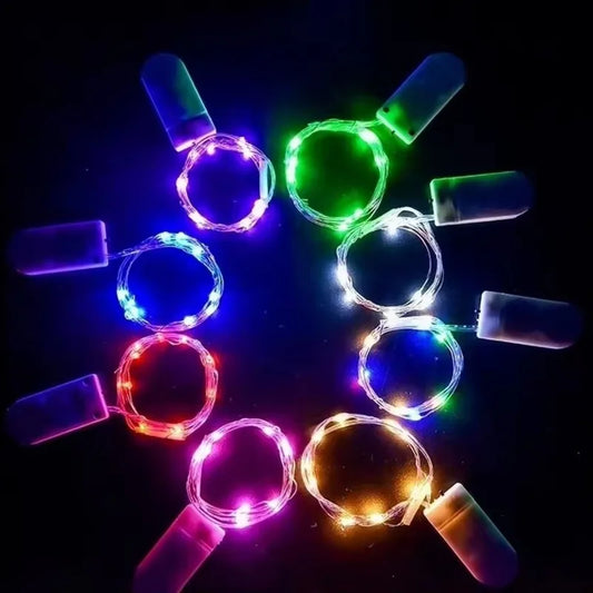 Battery-Powered Copper Wire String Lights – 10 to 100 LED Fairy Lights for Holiday & Event Decor