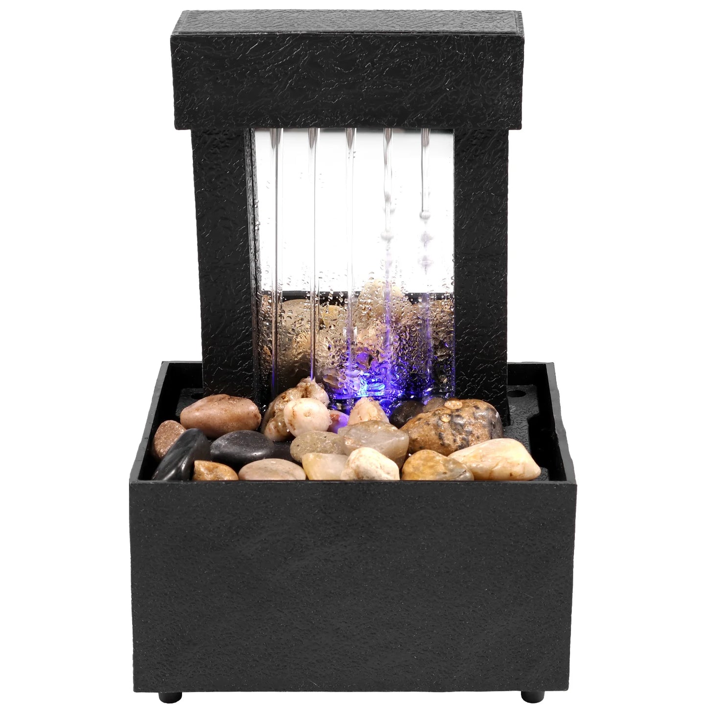 Desktop Waterfall Relaxation Fountain – LED Meditation Decor