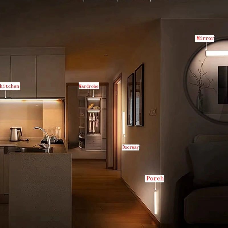 Wireless LED Motion Sensor Night Light – Auto On/Off Strip Light