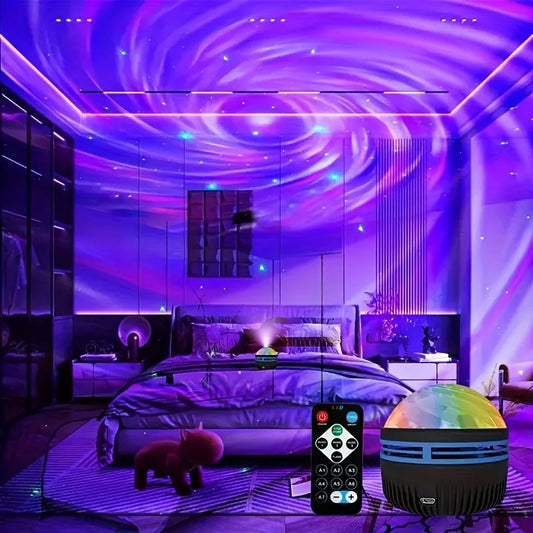 Galaxy Projector Night Light – 7-Mode LED Star & Aurora Lamp