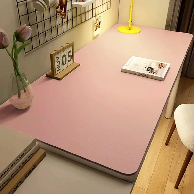 Waterproof PU Leather Desk Mat – Anti-Slip Mouse Pad & Desk Protector