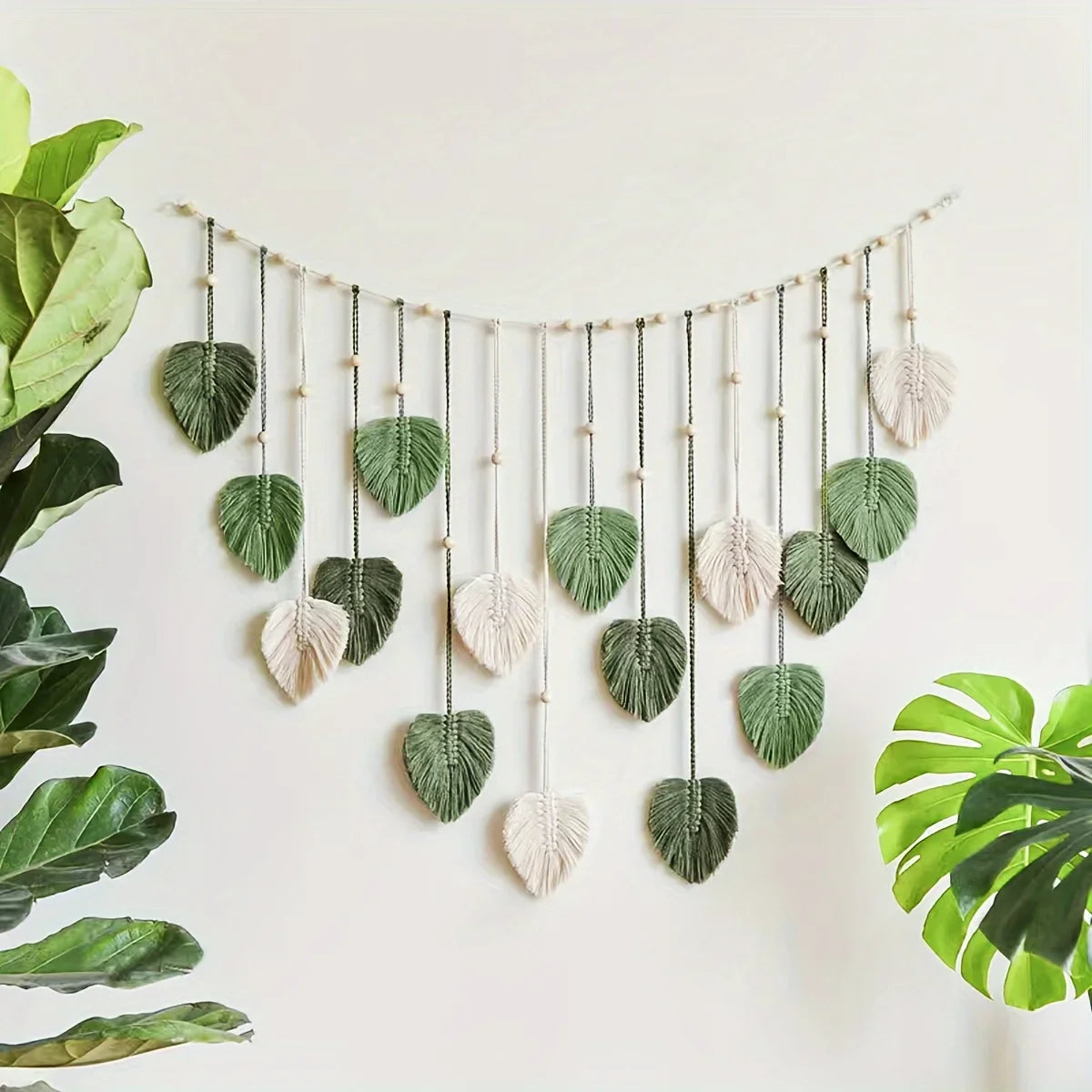 Boho Leaf Wall Hanging Decor
