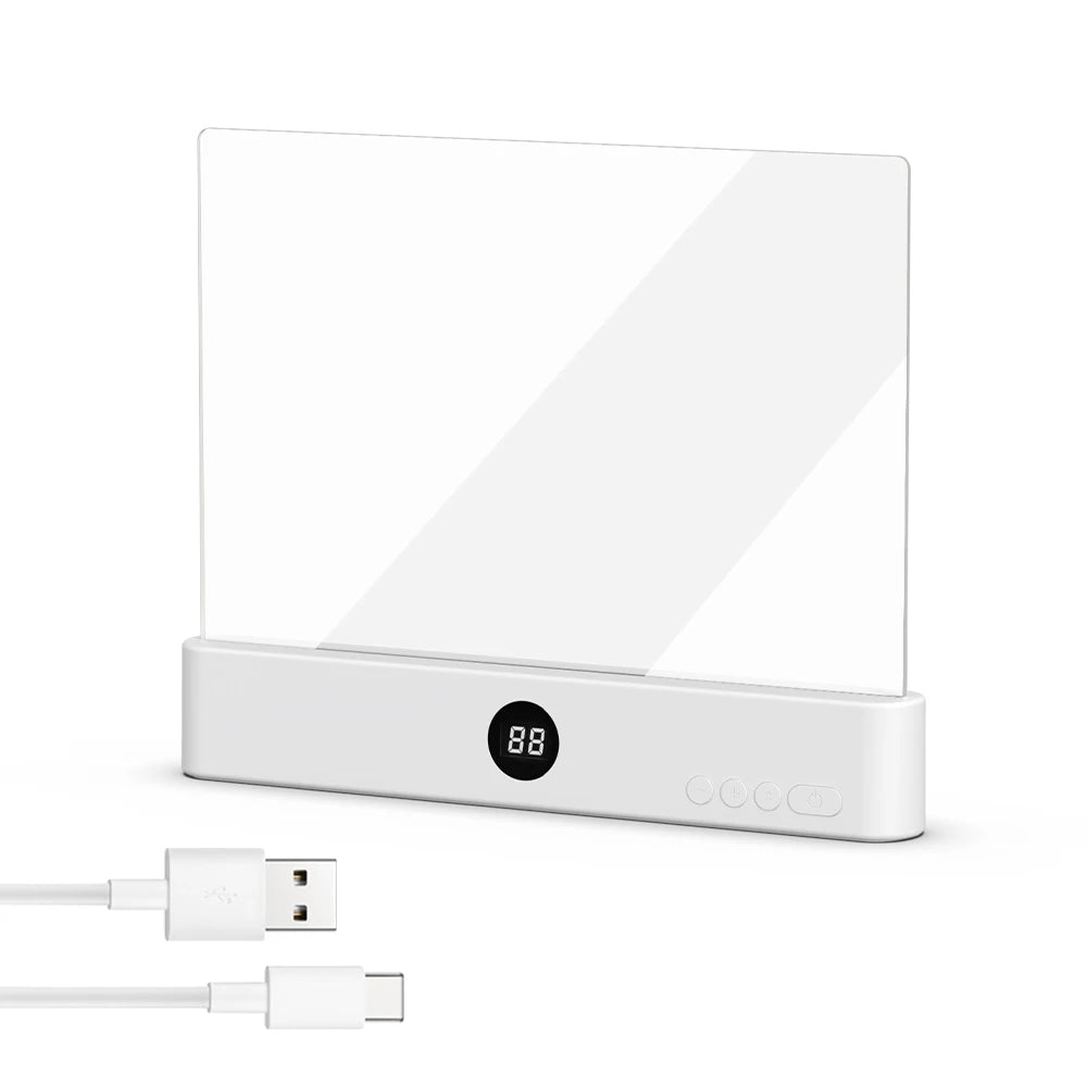 LED Eye-Protection Flat Panel Reading Light – USB Book Lamp