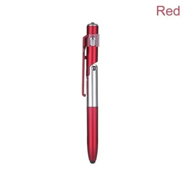 4-in-1 Multifunction Pen – LED Light, Phone Stand & Stylus