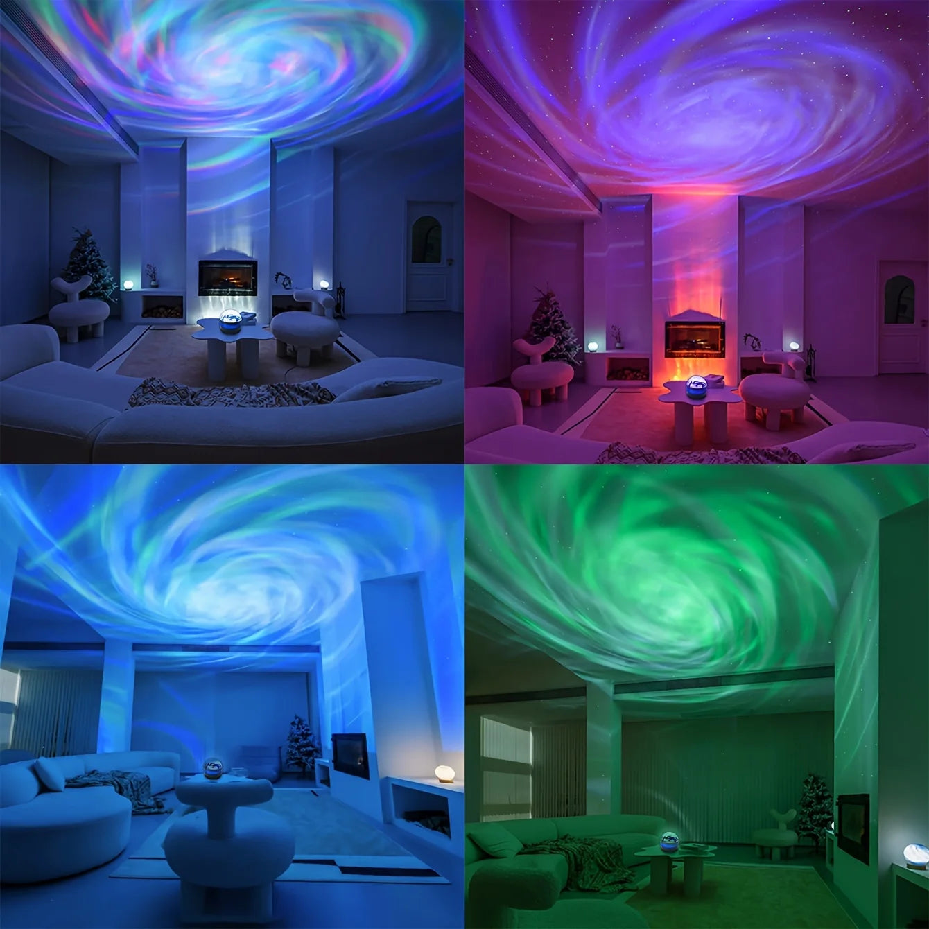 Galaxy Projector Night Light – 7-Mode LED Star & Aurora Lamp