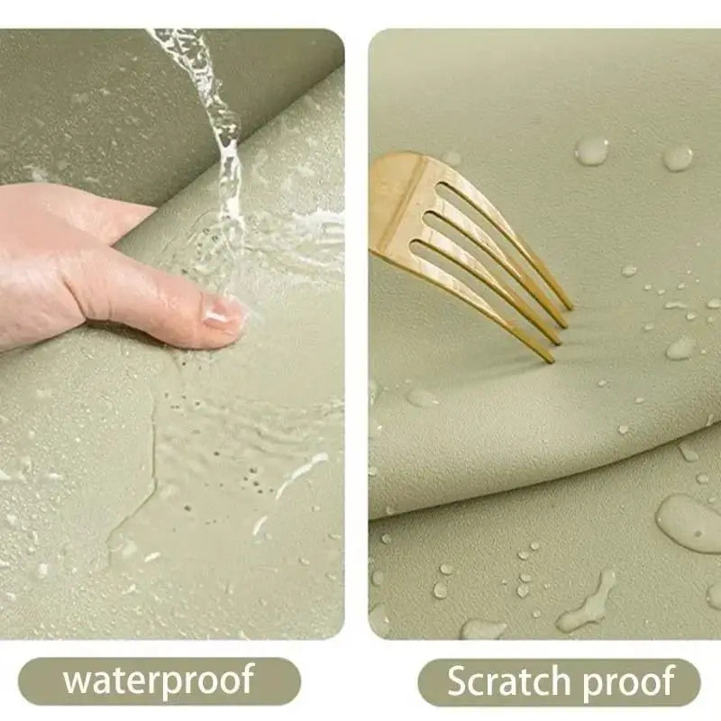 Waterproof PU Leather Desk Mat – Anti-Slip Mouse Pad & Desk Protector