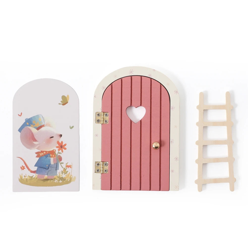 Wooden Fairy Door Wall Decor – Magical Kids Room Ornament