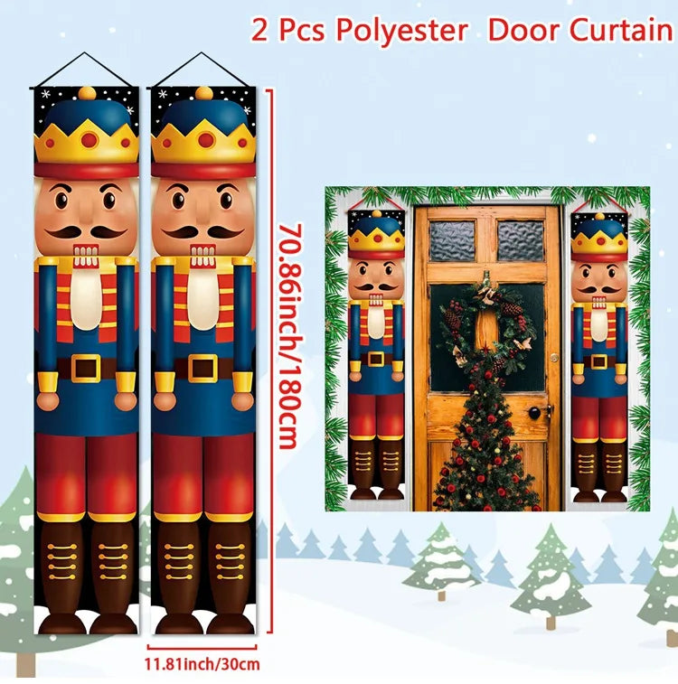 Christmas Door Banner Set – Festive Holiday Hanging Decoration