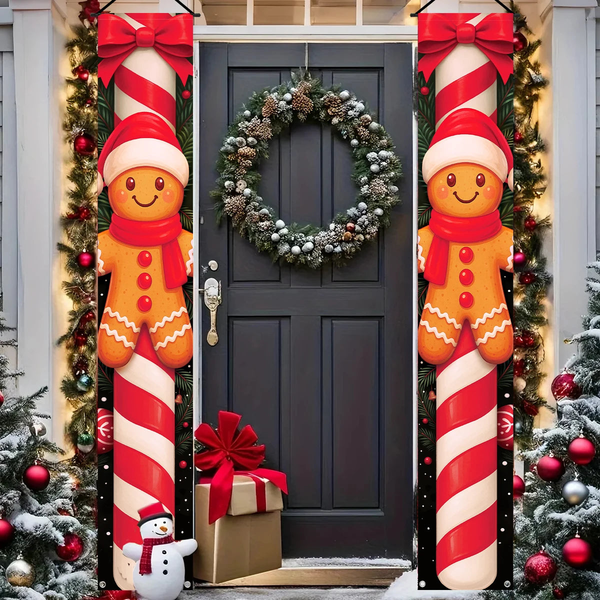 Christmas Door Banner Set – Festive Holiday Hanging Decoration