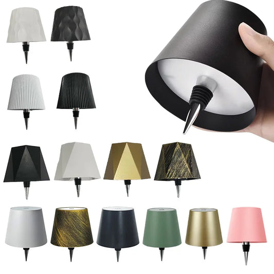 Wireless Rechargeable Bottle Table Lamp – Touch Dimming Mood Light