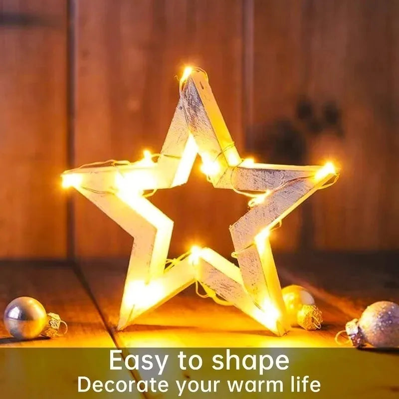 Battery-Powered Copper Wire String Lights – 10 to 100 LED Fairy Lights for Holiday & Event Decor
