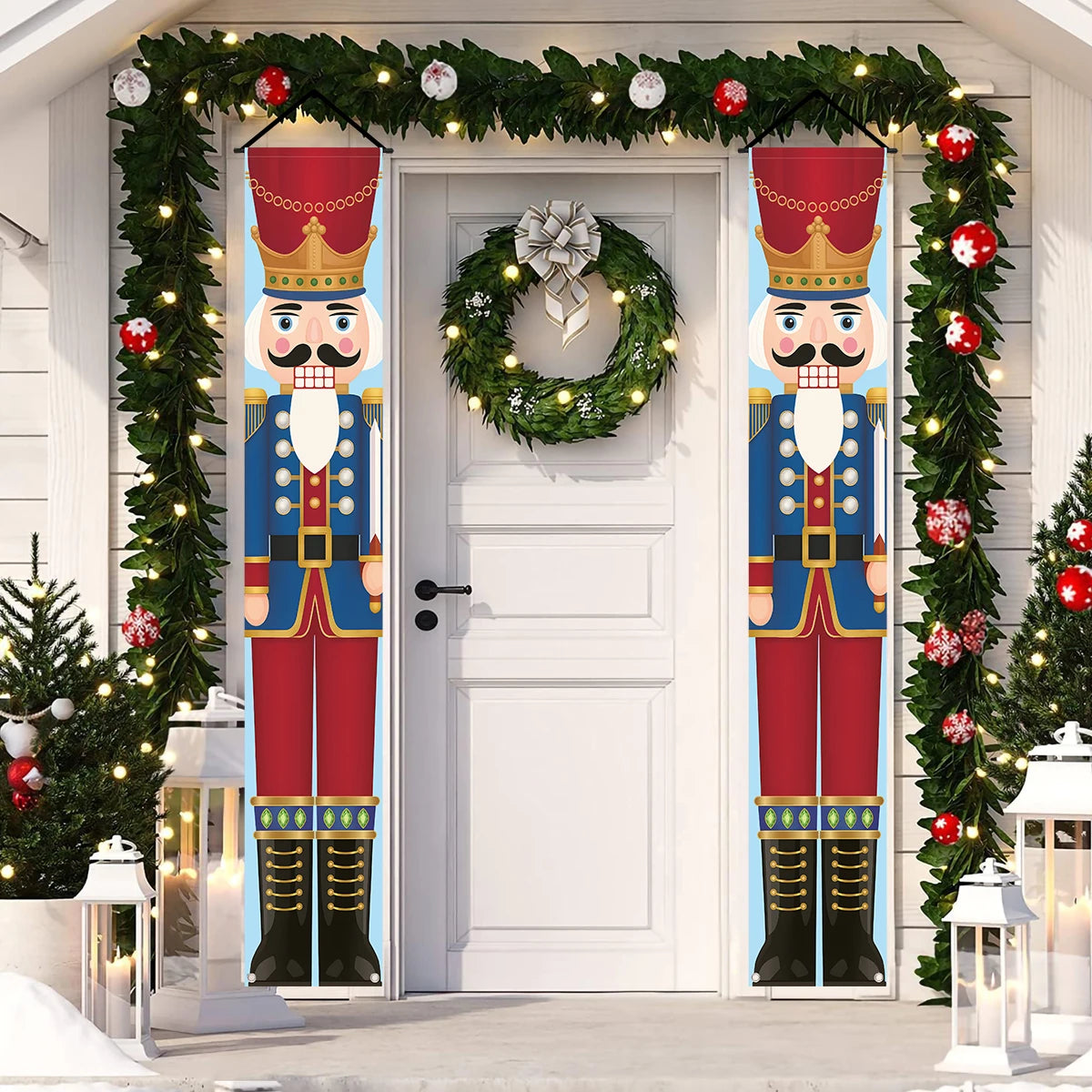 Christmas Door Banner Set – Festive Holiday Hanging Decoration