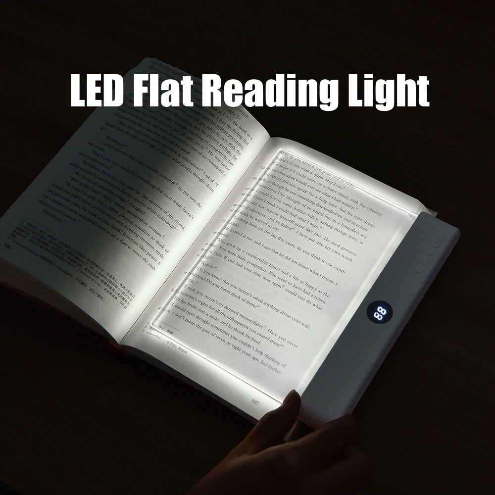 LED Eye-Protection Flat Panel Reading Light – USB Book Lamp