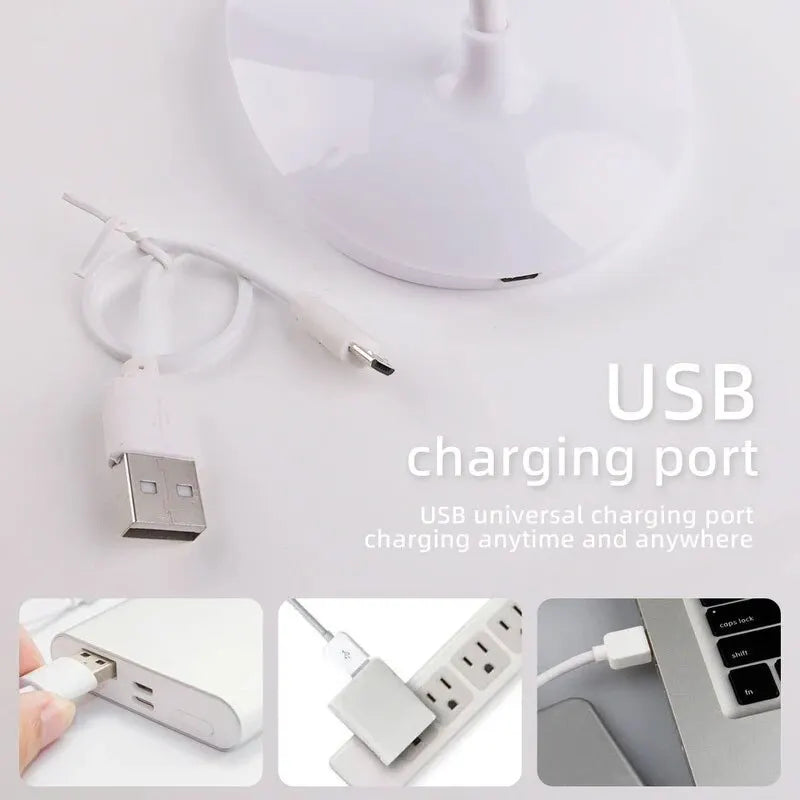 LED USB Rechargeable Desk Lamp – Eye-Protection Study Light