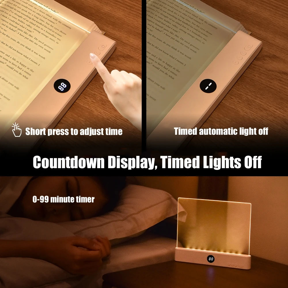 LED Eye-Protection Flat Panel Reading Light – USB Book Lamp