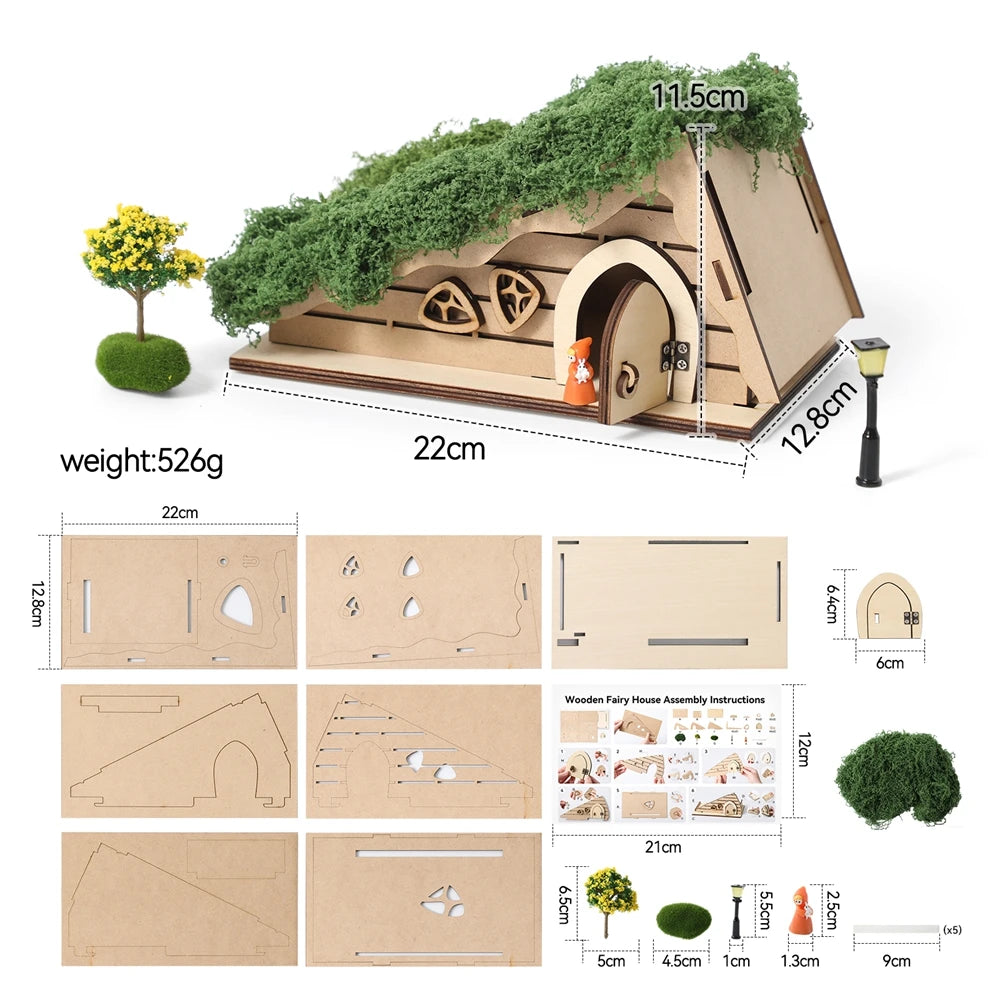 Wooden Fairy Door Wall Decor – Magical Kids Room Ornament