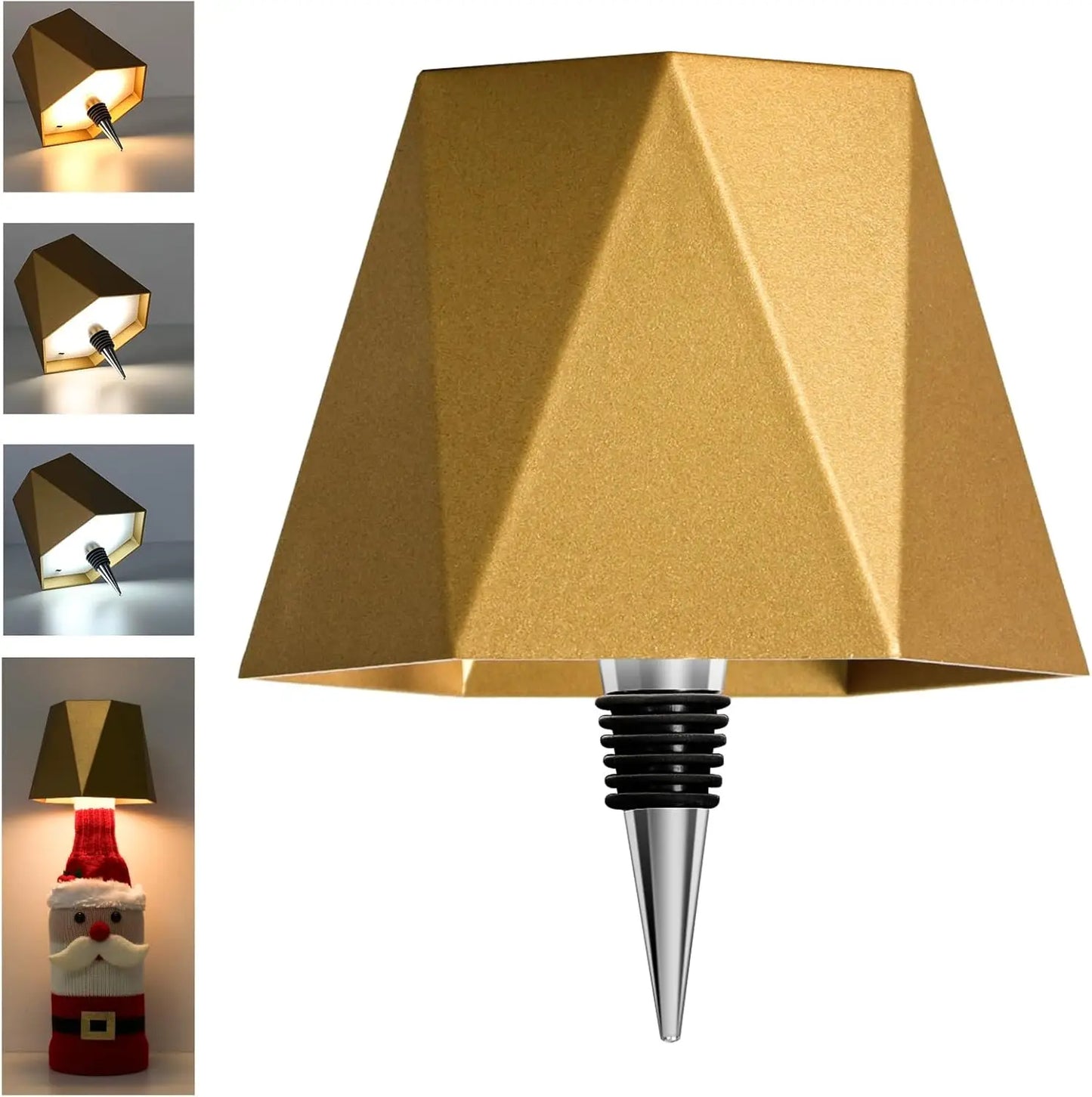 Wireless Rechargeable Bottle Table Lamp – Touch Dimming Mood Light