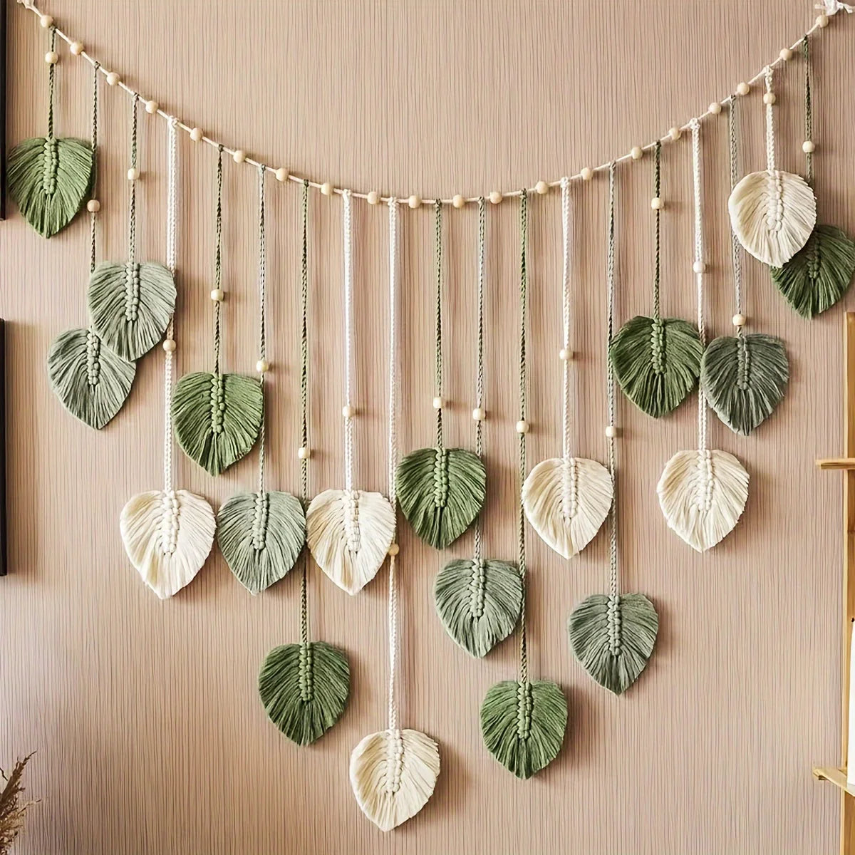 Boho Leaf Wall Hanging Decor