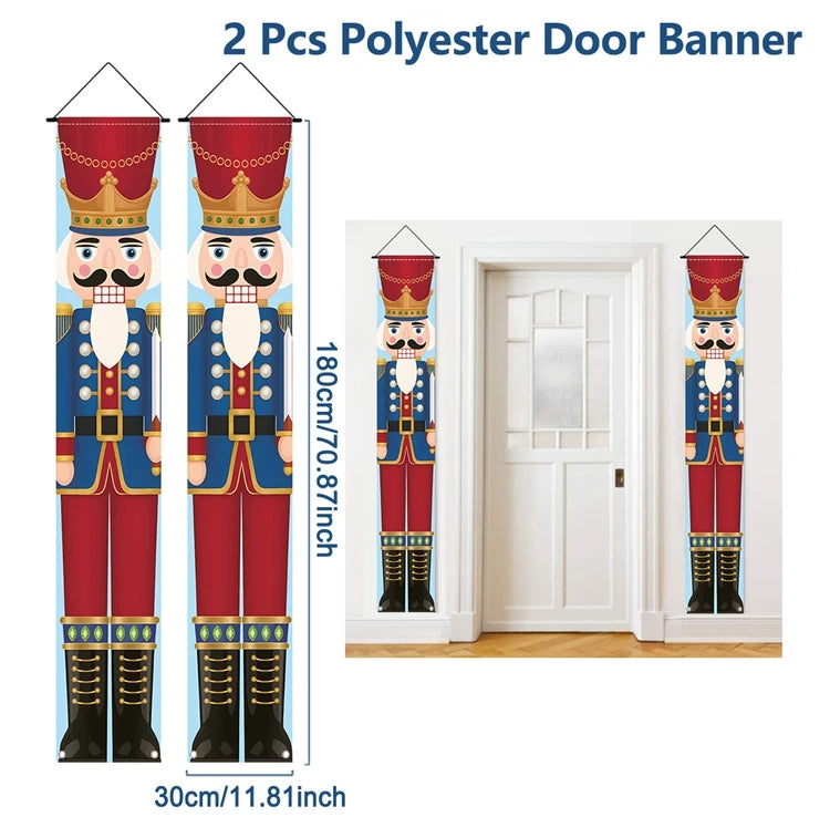 Christmas Door Banner Set – Festive Holiday Hanging Decoration