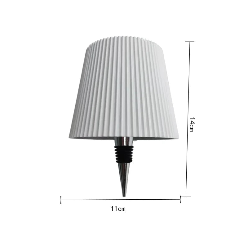 Wireless Rechargeable Bottle Table Lamp – Touch Dimming Mood Light
