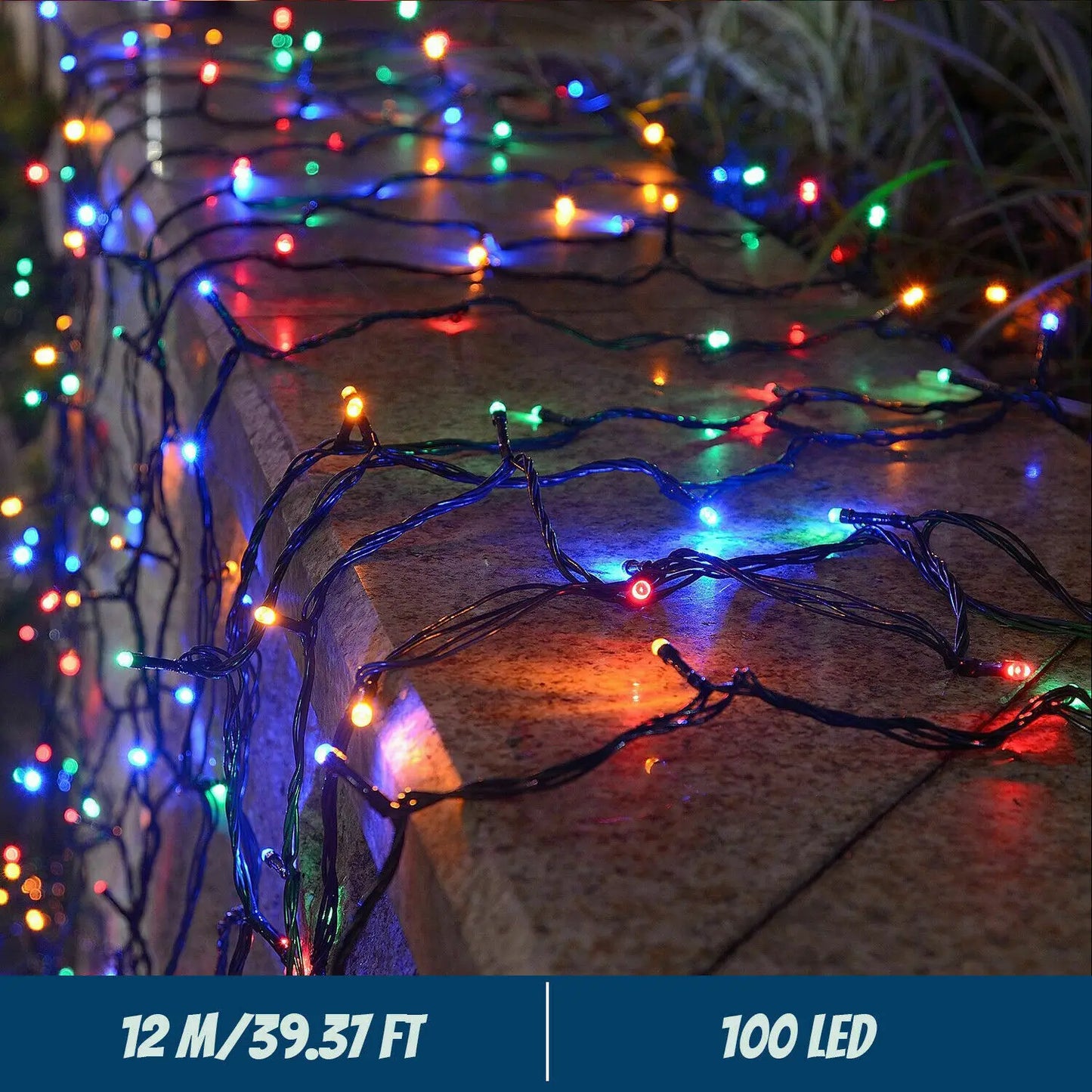 Solar-Powered 300 LED String Lights – 8 Modes Waterproof Outdoor Fairy Lights