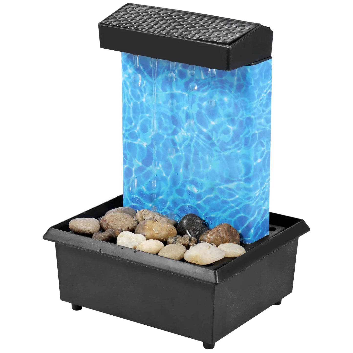 Desktop Waterfall Relaxation Fountain – LED Meditation Decor