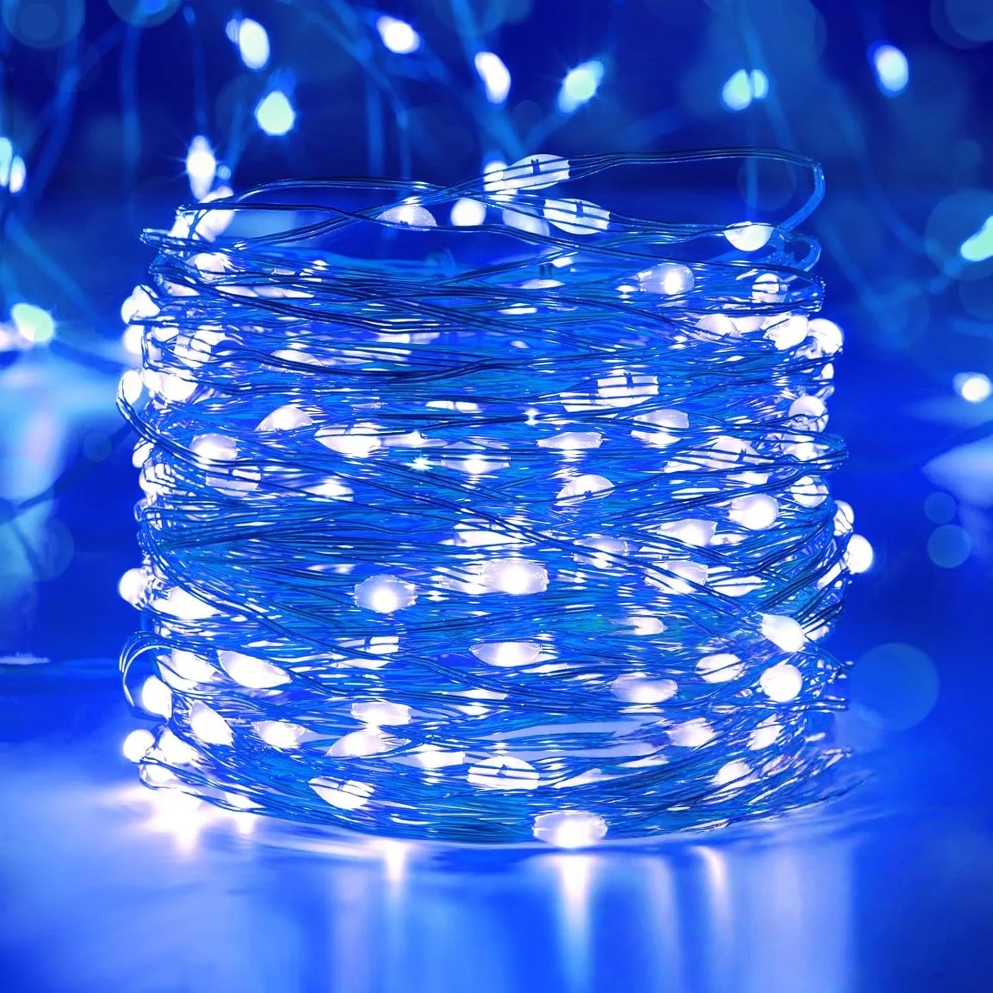 Battery-Powered Copper Wire String Lights – 10 to 100 LED Fairy Lights for Holiday & Event Decor